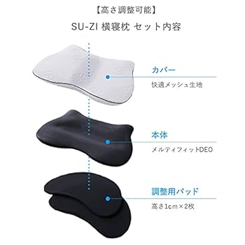Amazon｜[SU-ZI] [スージー] 横寝枕 MUGON 横向き寝 枕 いびき